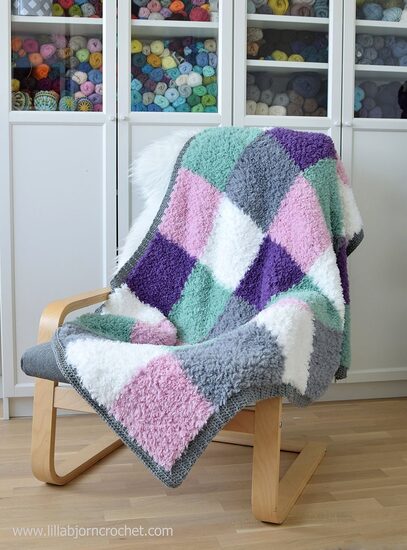 Furry Squares Blanket Scheepjes